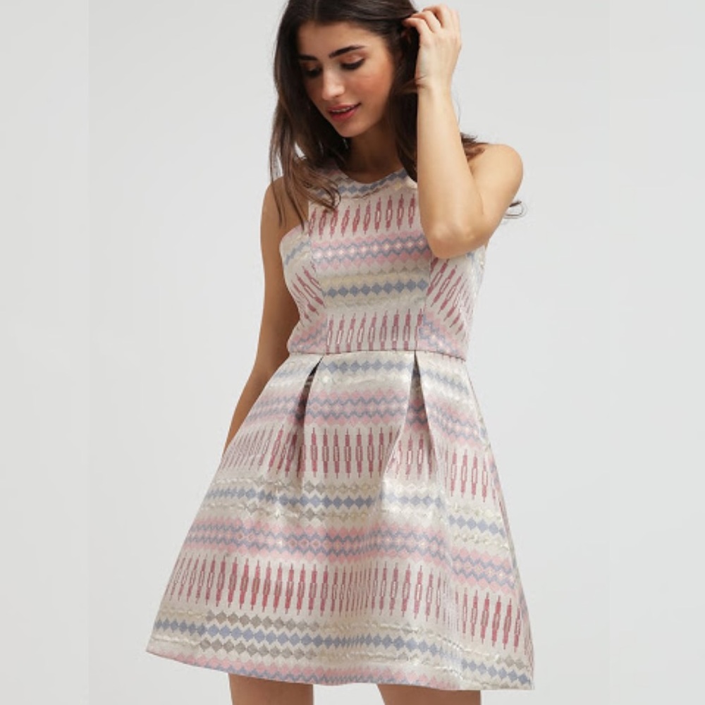 ✨BCBG Metallic Tea Dress✨